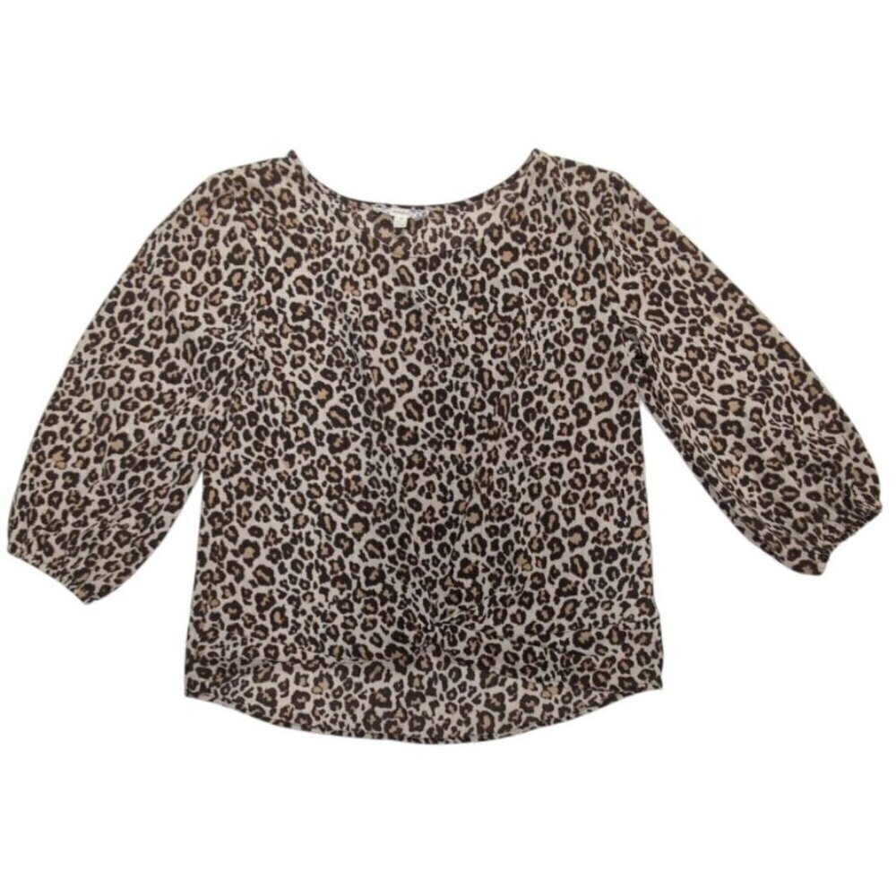 Cheetah Top Republic‎ Animal Print Blouse Edgy Womens S
